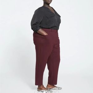 NWT Etta Ponte Pant size 14-16/ Universal Standard Small Black Cherry